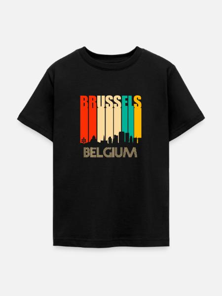 Brüssel - Teenager T-Shirt - Schwarz