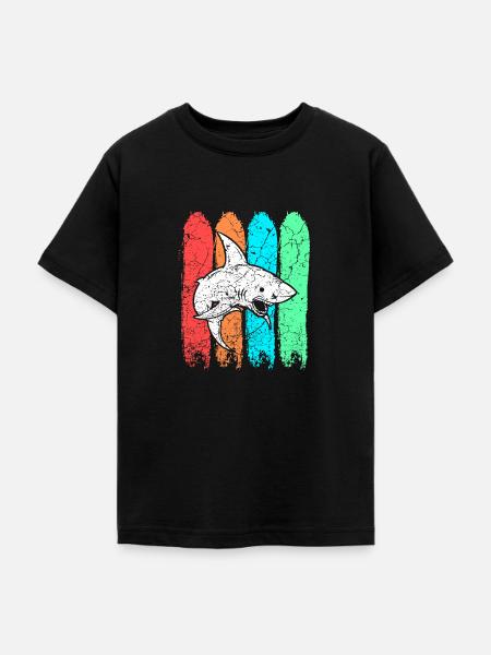 Hai Haifisch - Teenager T-Shirt - Schwarz