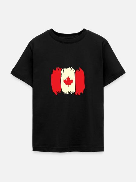 Kanada Flagge - Teenager T-Shirt - Schwarz