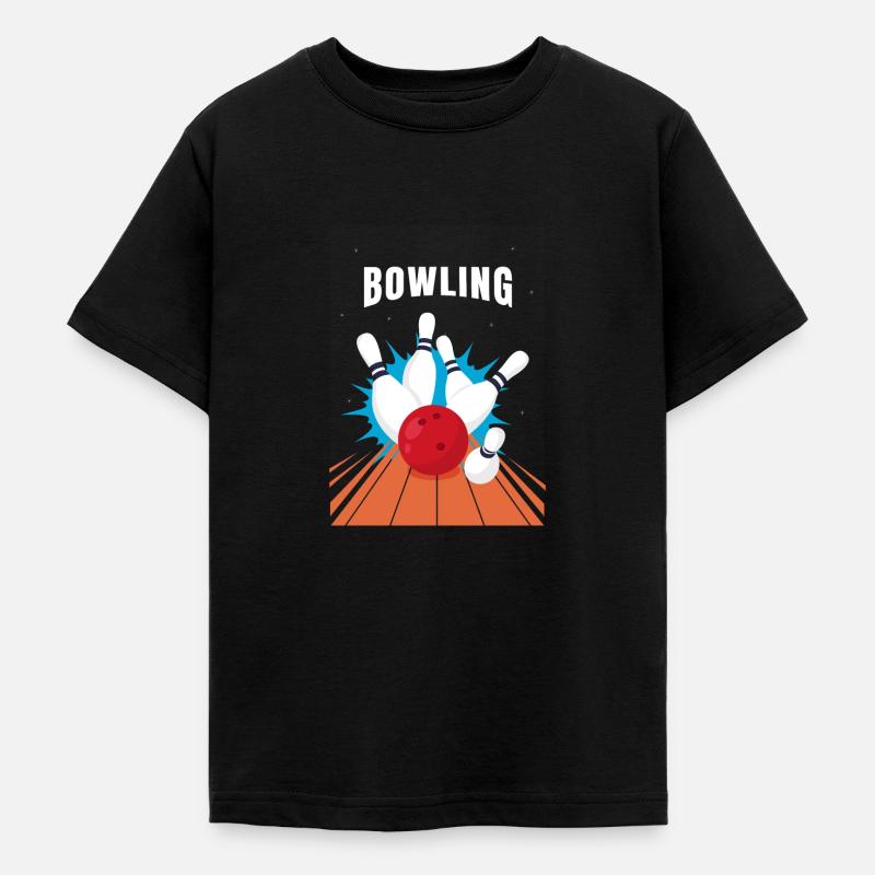 bowling - T-shirt Ado - noir
