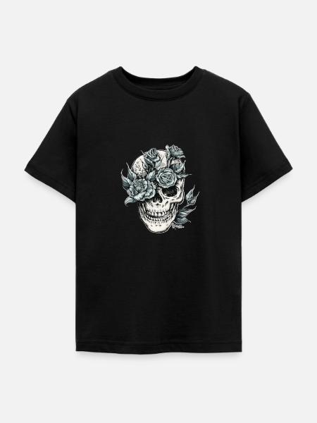 Totenkopf - Teenager T-Shirt - Schwarz