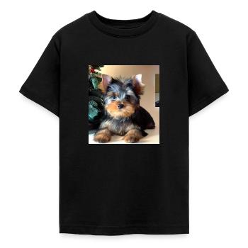 Yorkshire Therjeri - Teenager T-Shirt - Schwarz - Vorne - AI Model Teenager Male light (155cm)