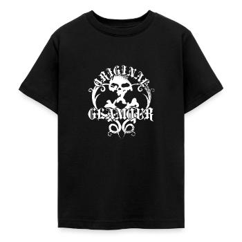 T-shirt Sweatshirt Skull gothic style - Teenage T-Shirt - black - Front - AI Model Teenager Male light (155cm)