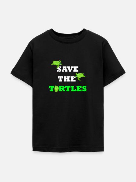Schildkröte - Teenager T-Shirt - Schwarz