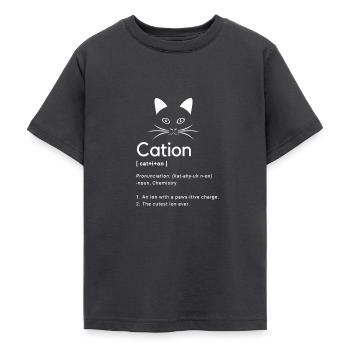 Funny cats saying design - Teenage T-Shirt - dark grey - Front - AI Model Teenager Male light (155cm)