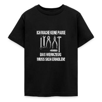 Handwerker Spruch Design Werkzeug - Teenager T-Shirt - Schwarz - Vorne - AI Model Teenager Male light (155cm)