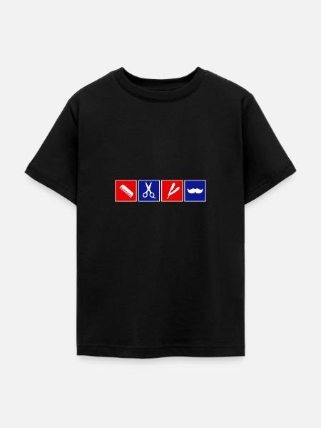 Barber - Teenager T-Shirt - Schwarz