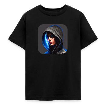 Cooles Cyberpunk Girl - Teenager T-Shirt - Schwarz - Vorne - AI Model Teenager Male light (155cm)