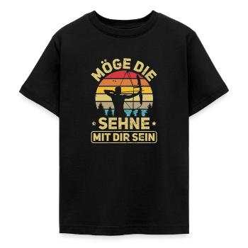 Bogenschütze Bogenschießen - Teenager T-Shirt - Schwarz - Vorne - AI Model Teenager Male light (155cm)