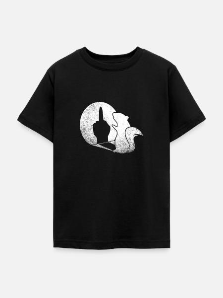 Squirrel Shadow - Teenager T-Shirt - Schwarz