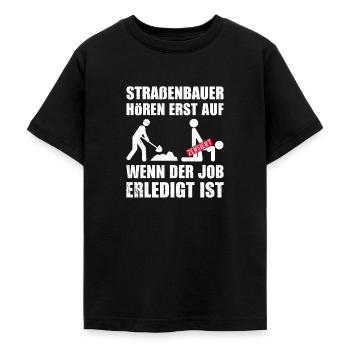 Straßenbau Straßenbaumeister Tiefbauer - Teenager T-Shirt - Schwarz - Vorne - AI Model Teenager Male light (155cm)