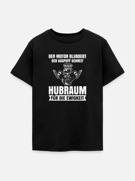 Auto Schrauber Tuning Hubraum - Teenager T-Shirt - Schwarz