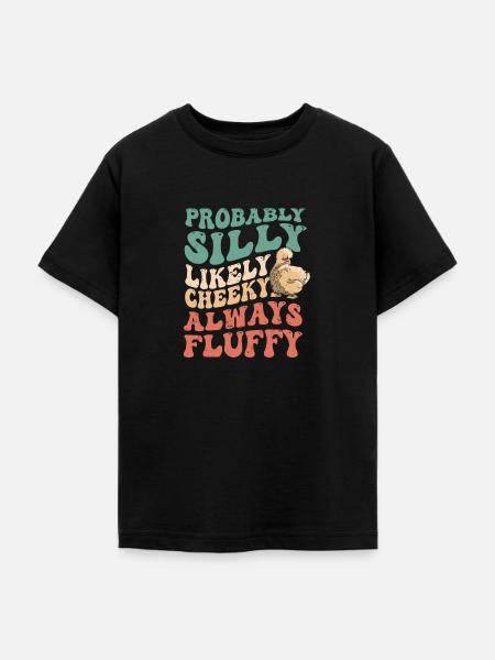 Silkie chicken - Teenager T-Shirt - Schwarz