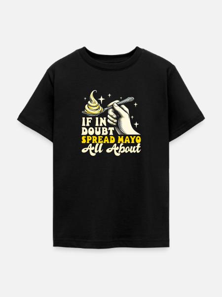 Mayo Lover mayonnaise - Teenager T-Shirt - Schwarz