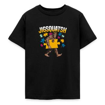 Puzzle - Teenager T-Shirt - Schwarz - Vorne - AI Model Teenager Male light (155cm)