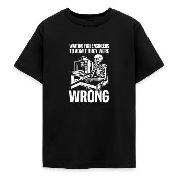 Opérateur/opératrice de machine de découpe - T-shirt Ado - noir - Devant - AI Model Teenager Male light (155cm)