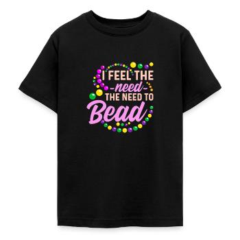 Beading Beader - Teenage T-Shirt - black - Front - AI Model Teenager Male light (155cm)