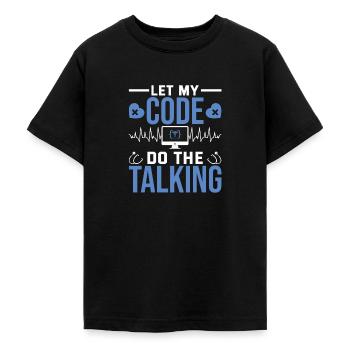Medical Coder - Teenage T-Shirt - black - Front - AI Model Teenager Male light (155cm)