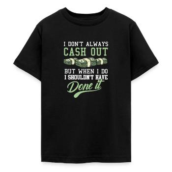 Parlay sports betting - Teenage T-Shirt - black - Front - AI Model Teenager Male light (155cm)