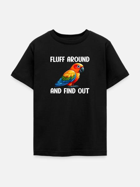 Sun conure - Teenager T-Shirt - Schwarz