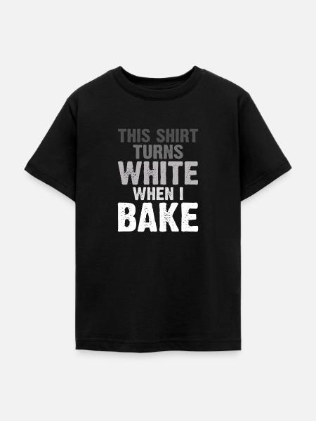 Baking Funny Baker - Teenager T-Shirt - Schwarz