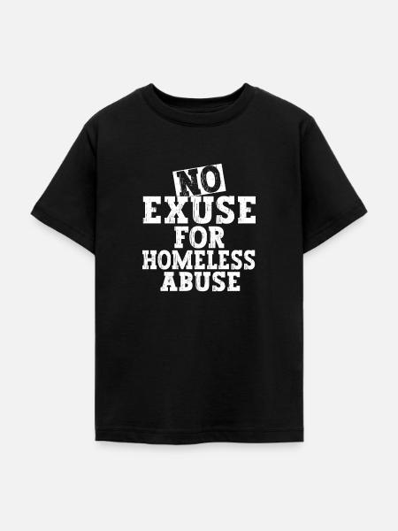 Homeless Awareness - Teenager T-Shirt - Schwarz
