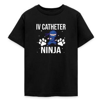 Technicien vétérinaire Technicien vétérinaire - T-shirt Ado - noir - Devant - AI Model Teenager Male light (155cm)