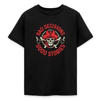 Pirate - Teenage T-Shirt - black - Front - AI Model Teenager Male light (155cm)
