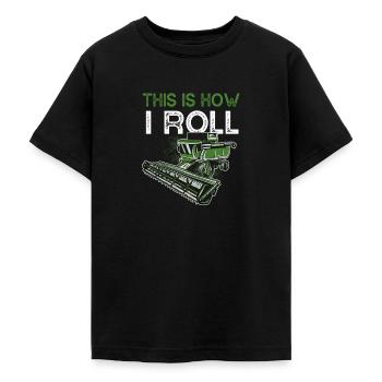 Farming combine farmer Harvester Driver - Teenager T-Shirt - Schwarz - Vorne - AI Model Teenager Male light (155cm)