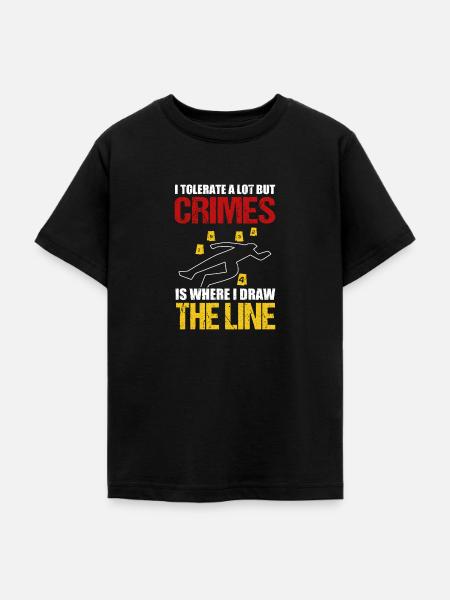 Crime scene investigator - Teenager T-Shirt - Schwarz