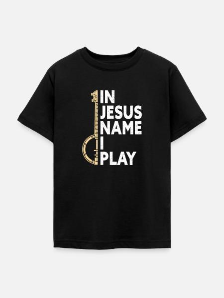 Bluegrass Banjo - Teenager T-Shirt - Schwarz