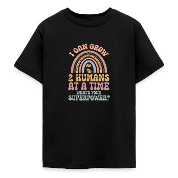 Maman jumelle maman mère - T-shirt Ado - noir - Devant - AI Model Teenager Male light (155cm)