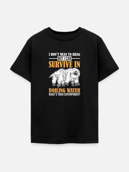 Tardigrade Microbiology waterbear - Teenager T-Shirt - Schwarz