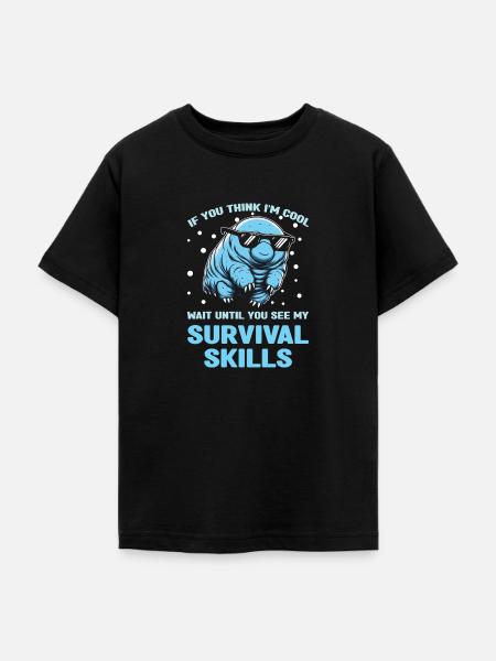 Tardigrade Microbiology waterbear - Teenager T-Shirt - Schwarz