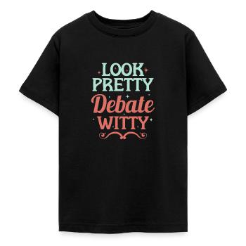 Equipe de débat - T-shirt Ado - noir - Devant - AI Model Teenager Male light (155cm)