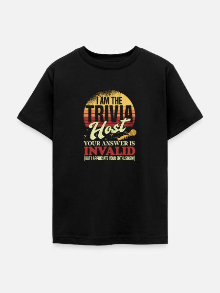 Trivia Night Host - Teenager T-Shirt - Schwarz