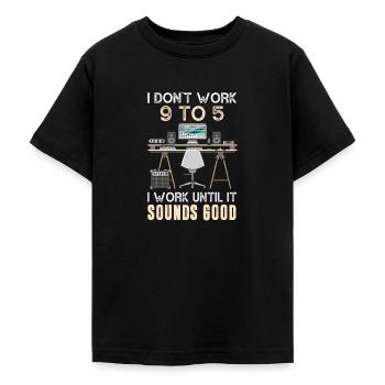 Producteur de musique - T-shirt Ado - noir - Devant - AI Model Teenager Male light (155cm)