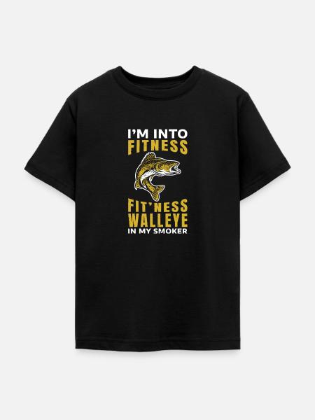 Walleye Fishing - Teenager T-Shirt - Schwarz