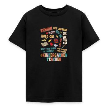 Kindergarden teacher - Teenager T-Shirt - Schwarz - Vorne - AI Model Teenager Male light (155cm)
