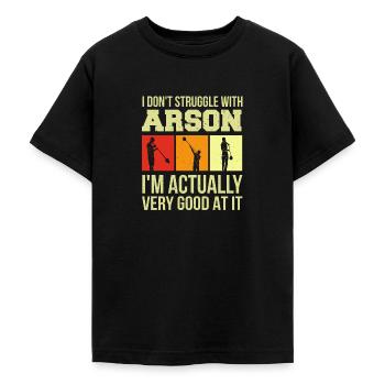 Soufflage de verre Souffleur de verre - T-shirt Ado - noir - Devant - AI Model Teenager Male light (155cm)
