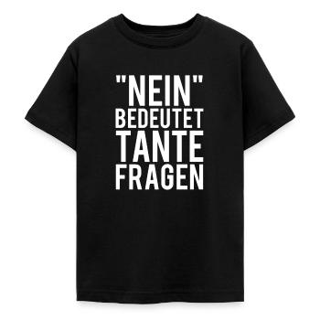 Tante - Teenager T-Shirt - Schwarz - Vorne - AI Model Teenager Male light (155cm)
