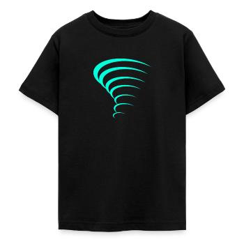 Conception de tornade - T-shirt Ado - noir - Devant - AI Model Teenager Male light (155cm)