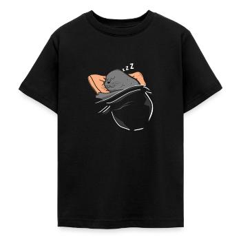 Offizielles Schlafshirt Pyjama Seelöwe Robbe - Teenager T-Shirt - Schwarz - Vorne - AI Model Teenager Male light (155cm)