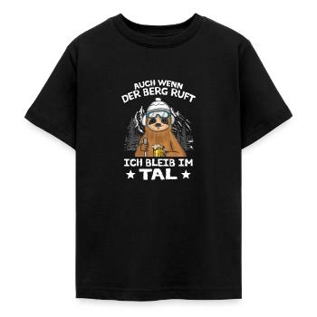 Pistenfaul Apres Ski Party Faultier Skihütte - Teenager T-Shirt - Schwarz - Vorne - AI Model Teenager Male light (155cm)
