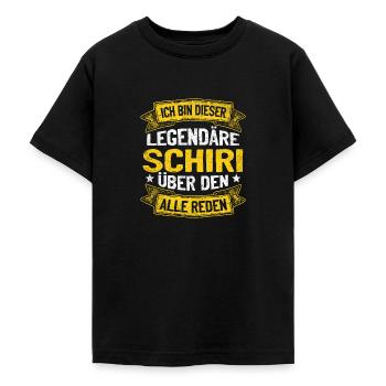 Schiedsrichter Schiri Fußballschiedsrichter - Teenager T-Shirt - Schwarz - Vorne - AI Model Teenager Male light (155cm)
