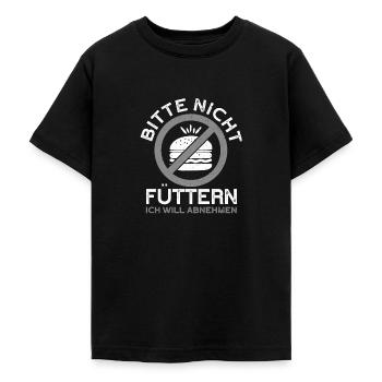 Abnehmen Lustiges Ironie Diät - Teenager T-Shirt - Schwarz - Vorne - AI Model Teenager Male light (155cm)