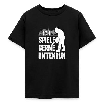 Holzfäller Kettensäge Waldarbeiter Förster Forst - Teenager T-Shirt - Schwarz - Vorne - AI Model Teenager Male light (155cm)