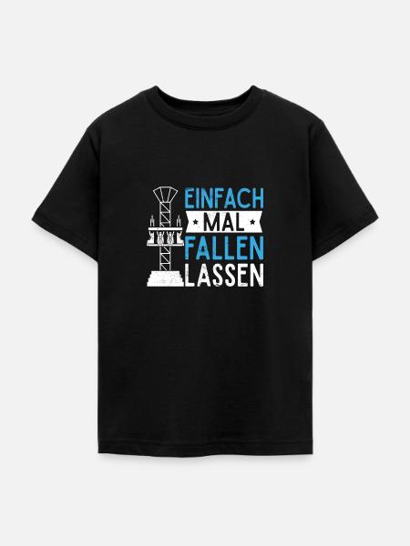 Achterbahn Freizeitpark Rollercoaster - Teenager T-Shirt - Schwarz