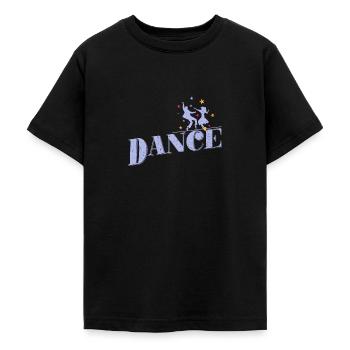 Dance couple "Dance" - Teenage T-Shirt - black - Front - AI Model Teenager Male light (155cm)