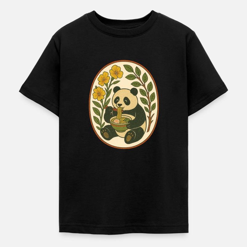 Ramen Panda - T-shirt Ado - noir